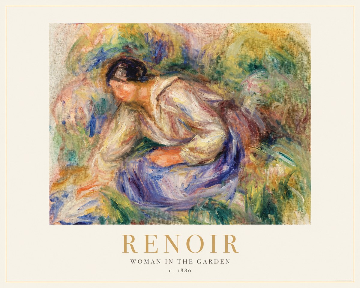 Renoir Woman in the Garden No1 - Plakát