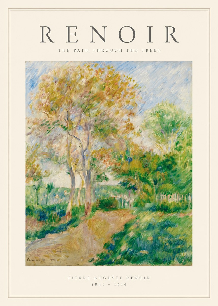 Renoir The Path Through the Trees No1 - Plakát