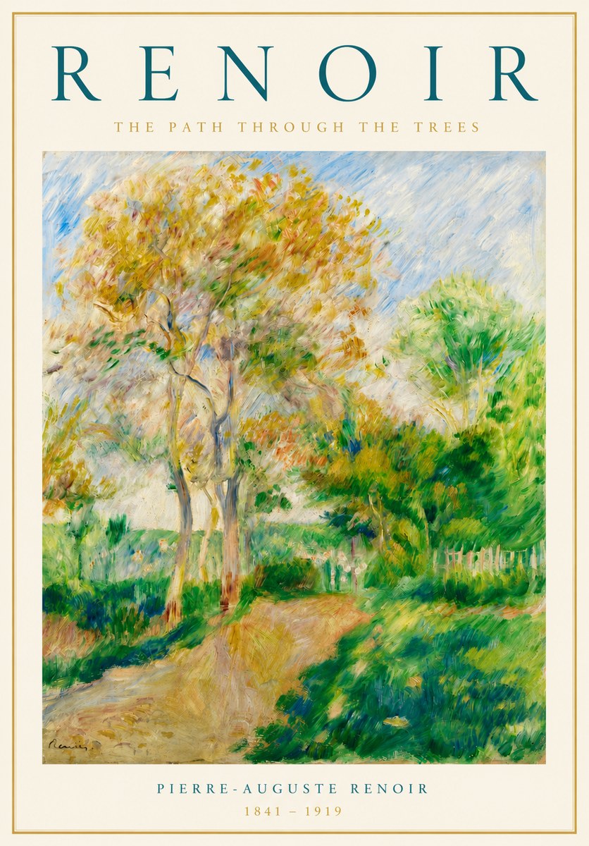 Renoir The Path Through the Trees No4 - Plakát
