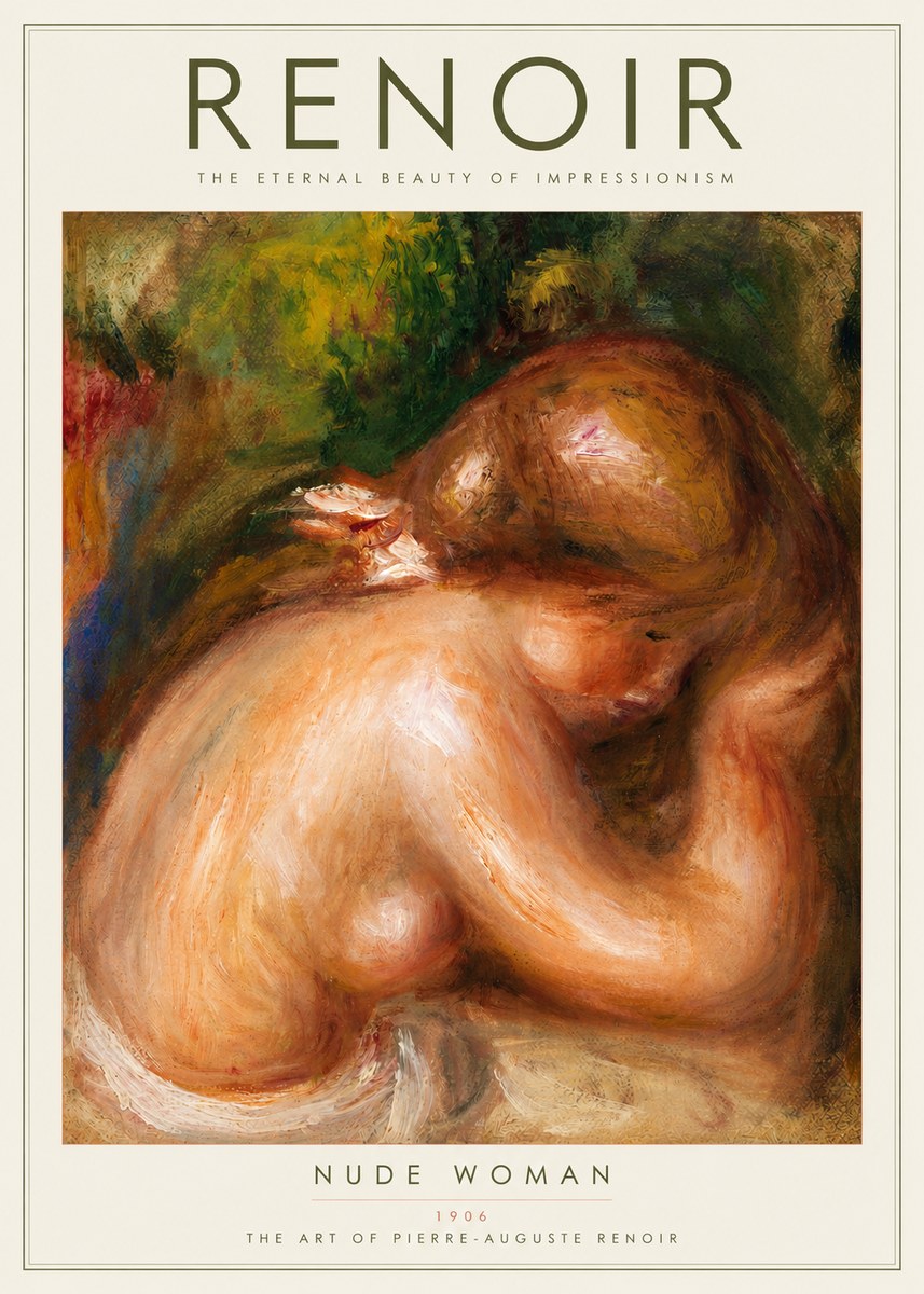 Renoir Female Nude, C. 1910 No2 - Plakát
