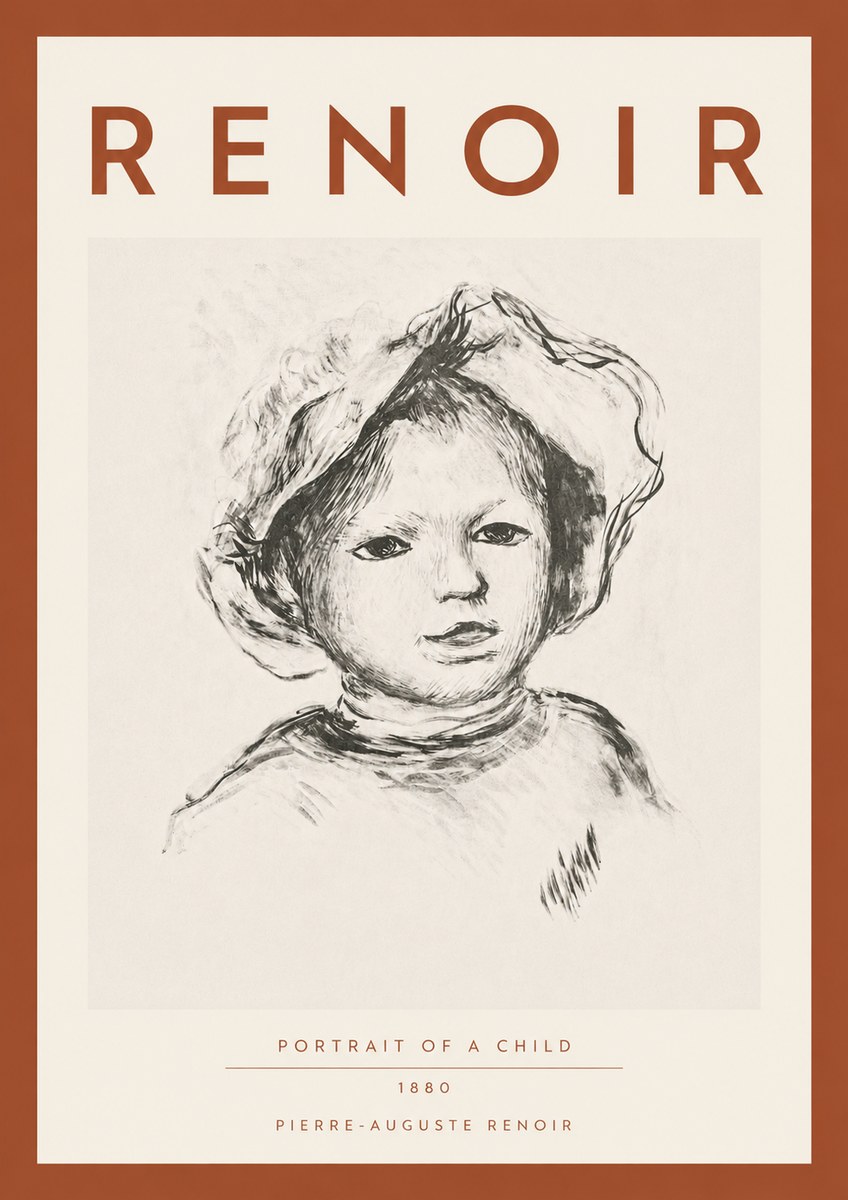 Renoir Portrait of a Child II No4 - Plakát