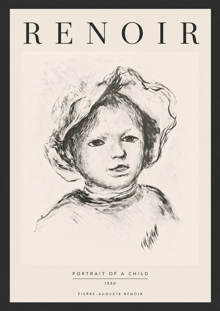 Renoir Portrait of a Child II No6 - Plakát