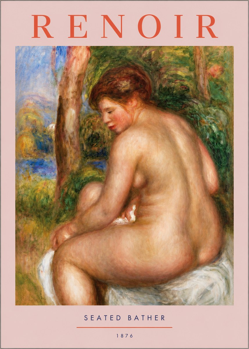 Renoir Seated Bather No2 - Plakát
