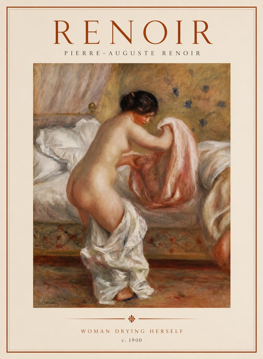 Renoir Woman Drying Herself No1 - Plakát