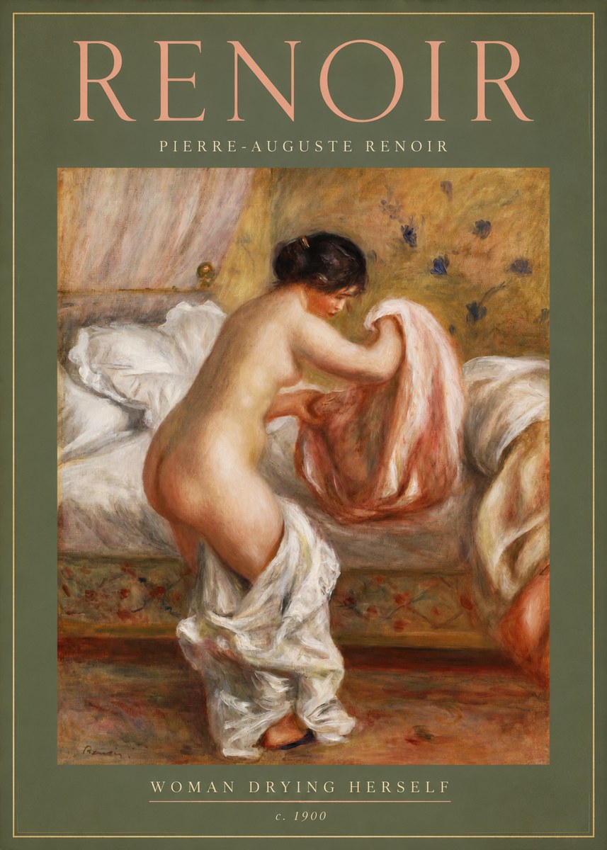 Renoir Woman Drying Herself No2 - Plakát
