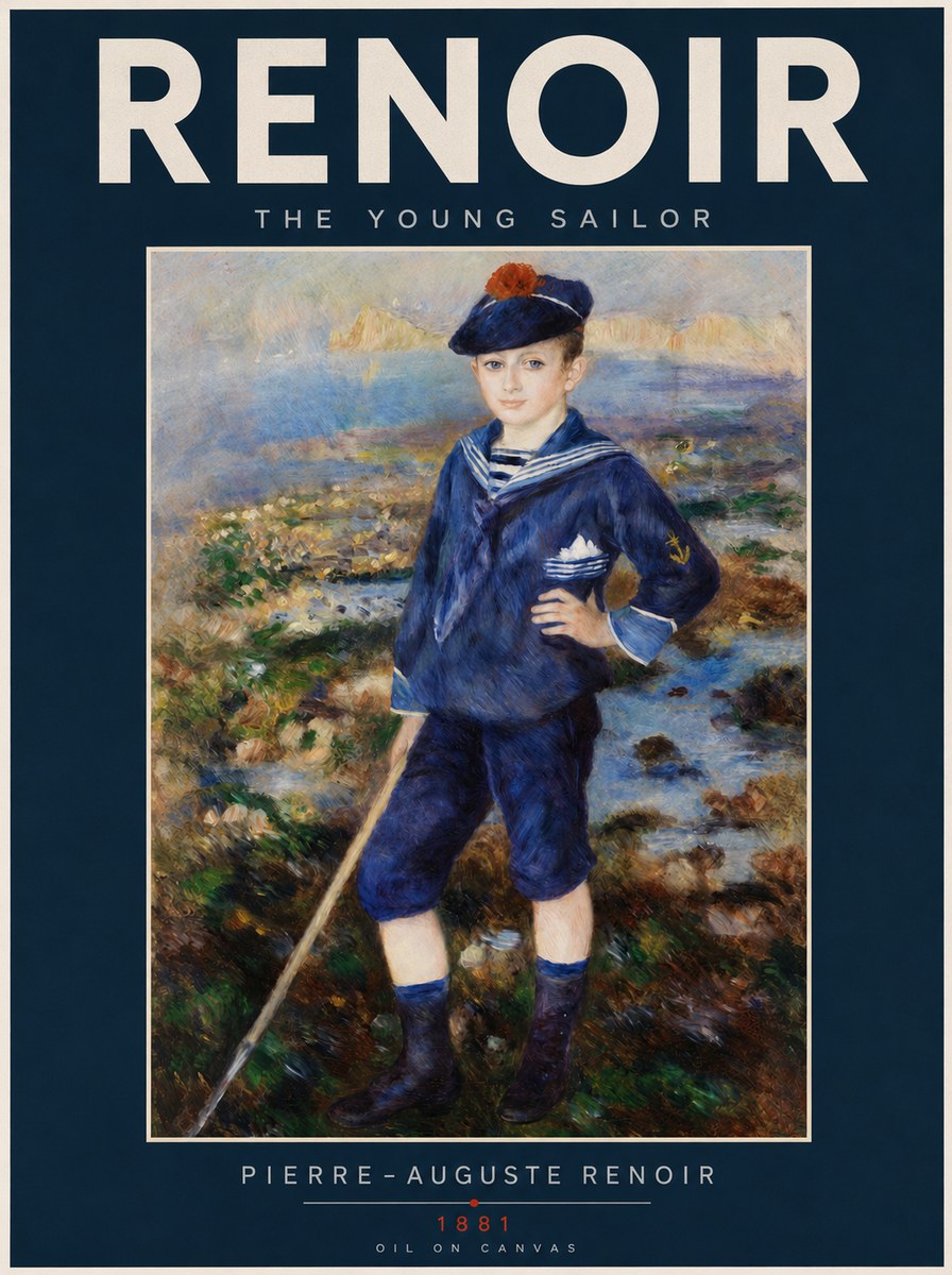 Renoir The Young Sailor No2 - Plakát
