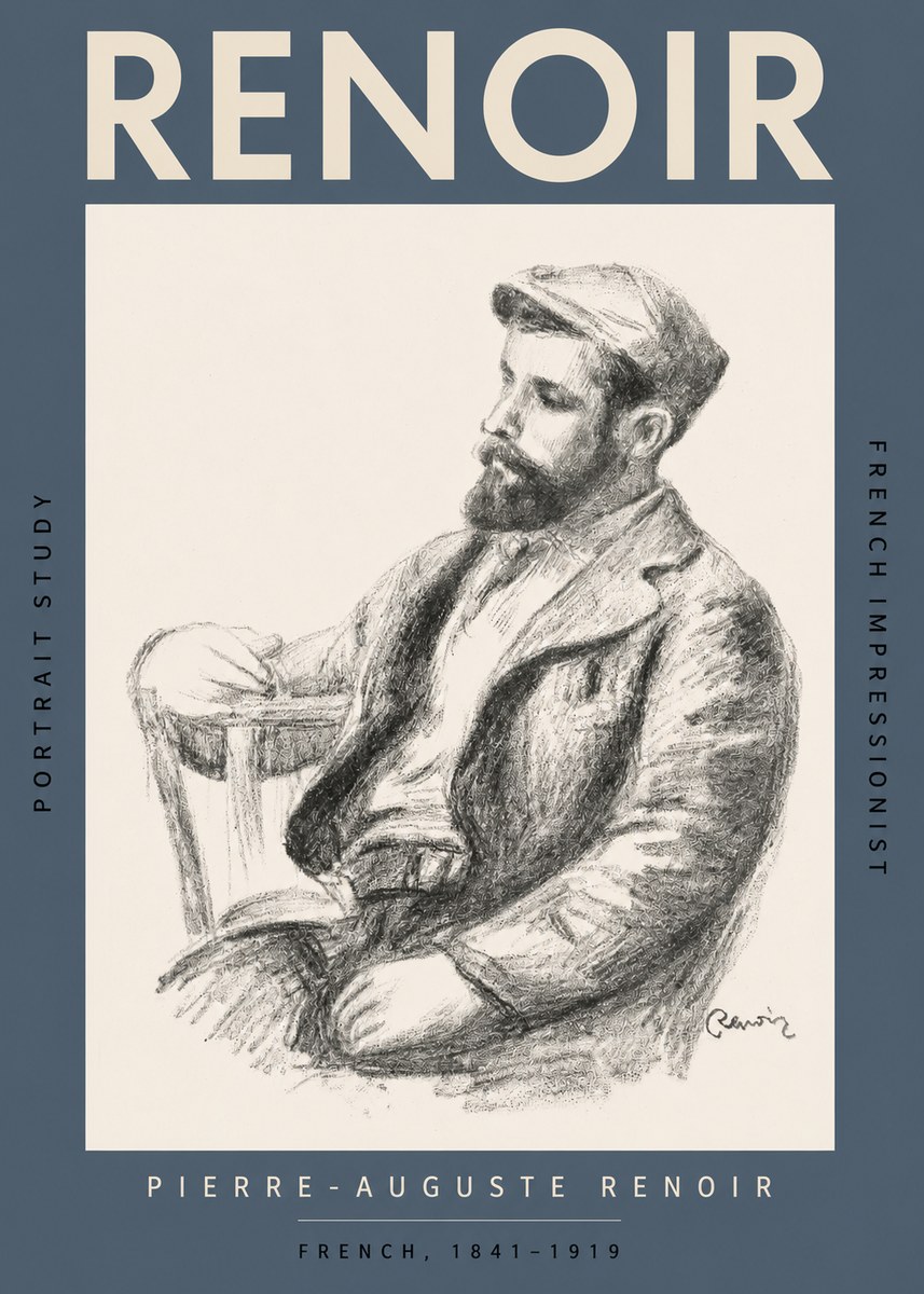 Renoir Portrait Study II No2 - Plakát