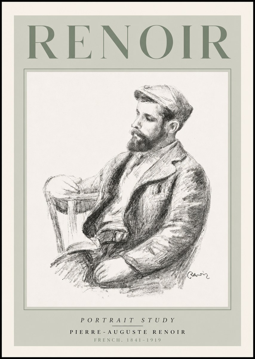 Renoir Portrait Study II No3 - Plakát