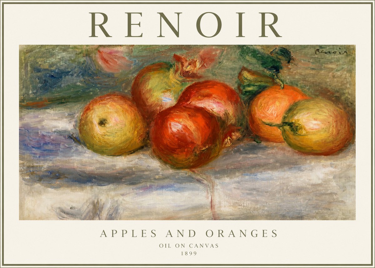 Renoir Apples and Oranges No1 - Plakát