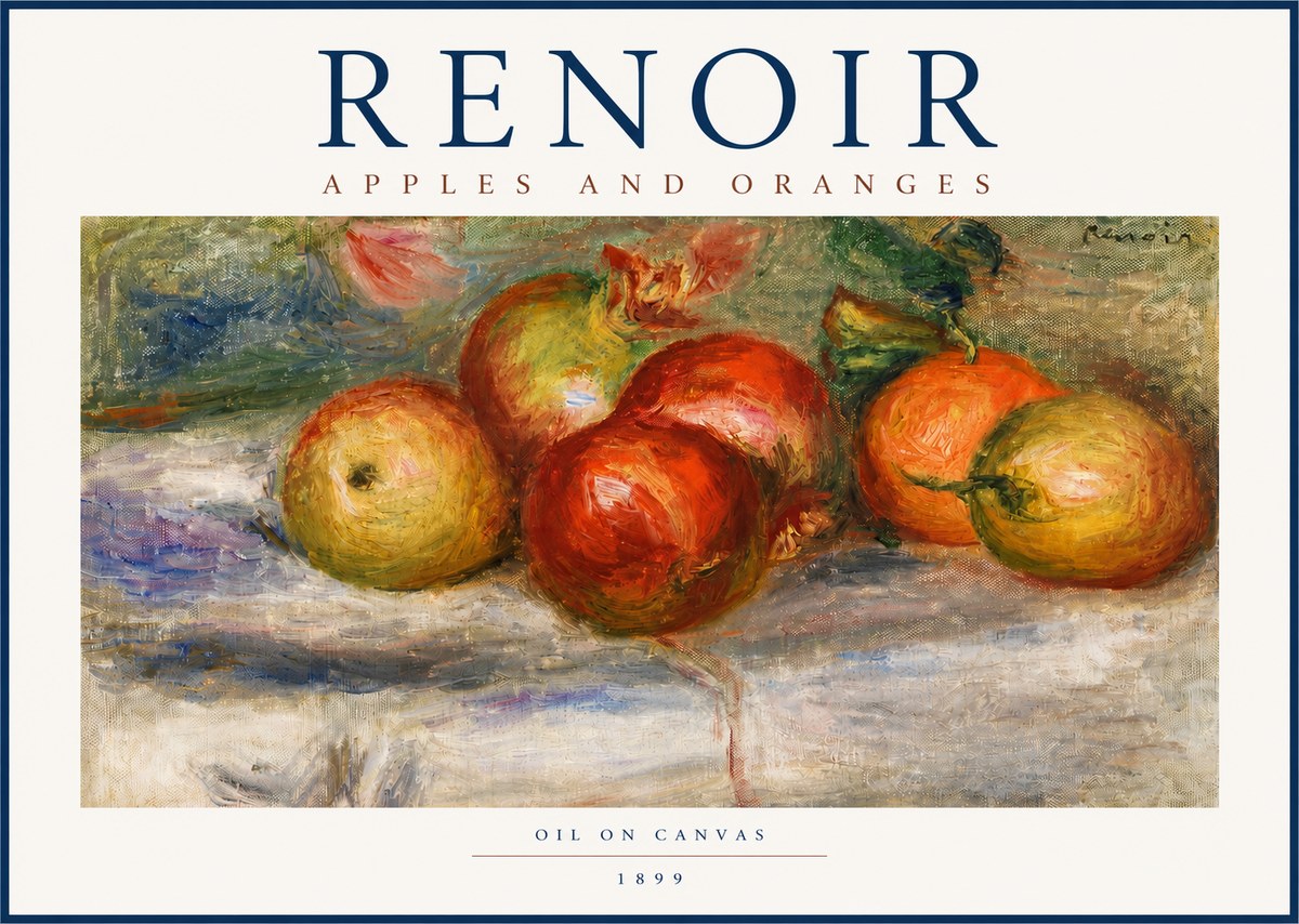 Renoir Apples and Oranges No3 - Plakát
