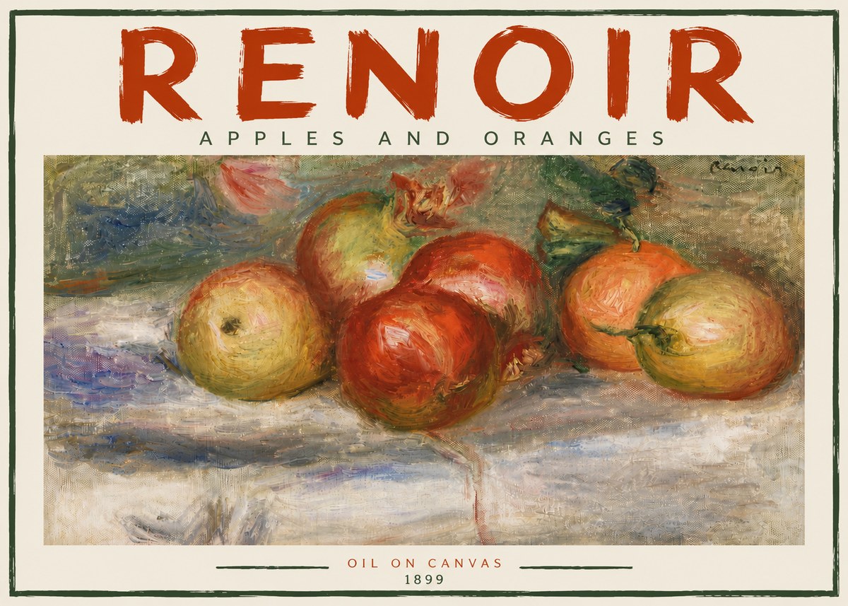 Renoir Apples and Oranges No5 - Plakát