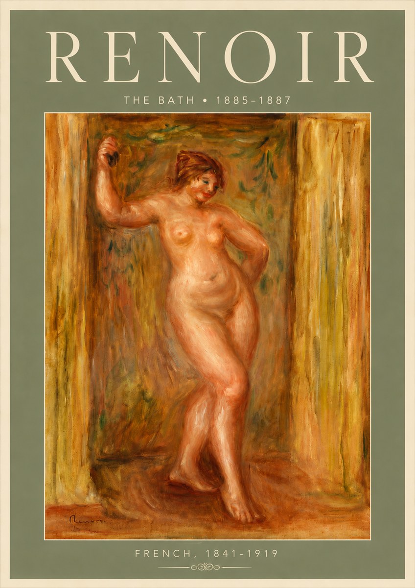 Renoir The Bath No6 - Plakát