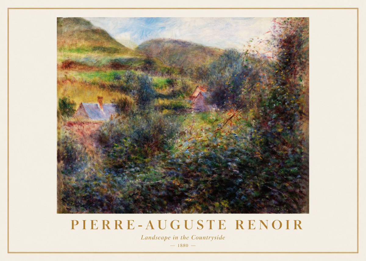 Renoir Landscape in the Countryside No1 - Plakát