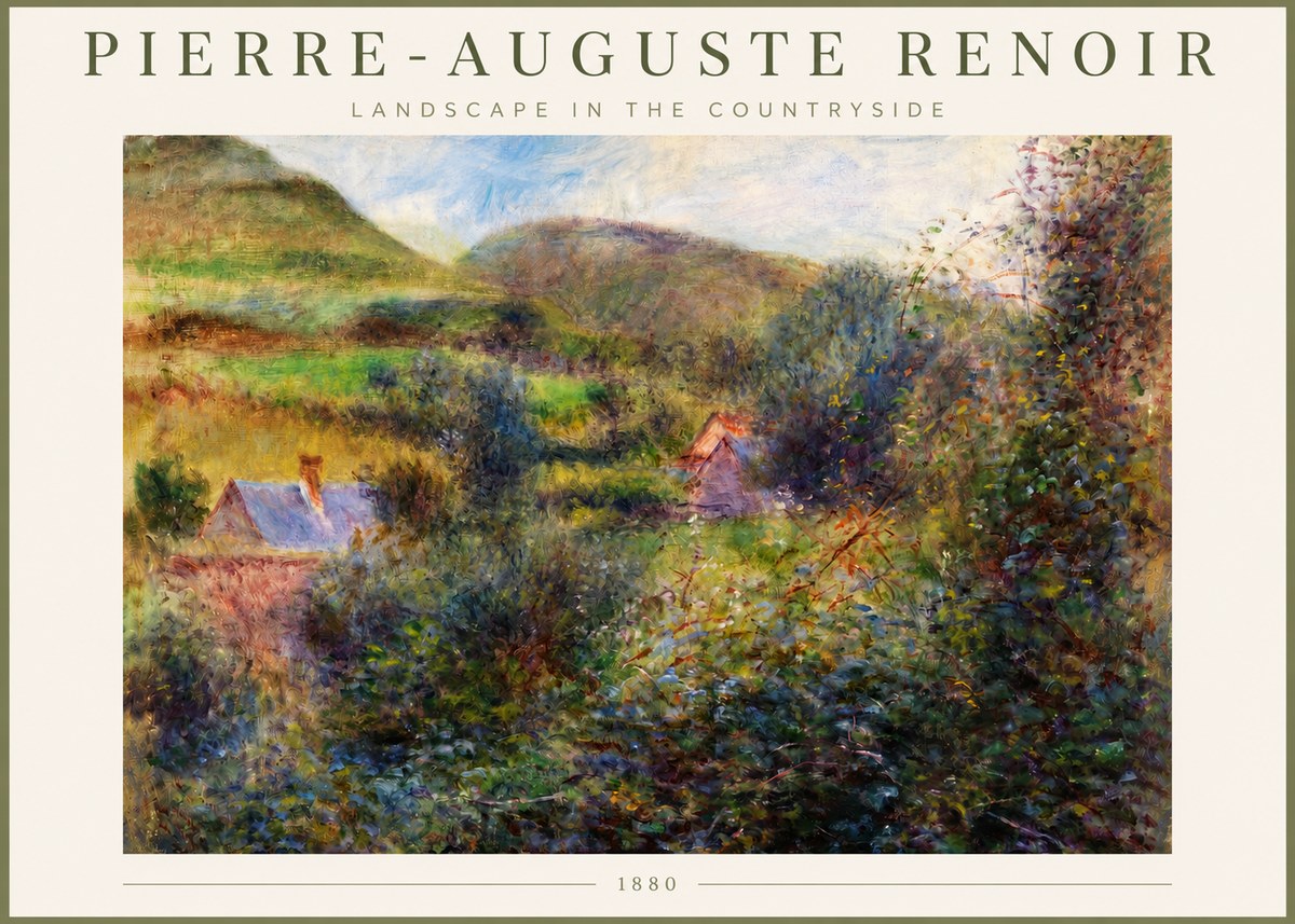 Renoir Landscape in the Countryside No3 - Plakát