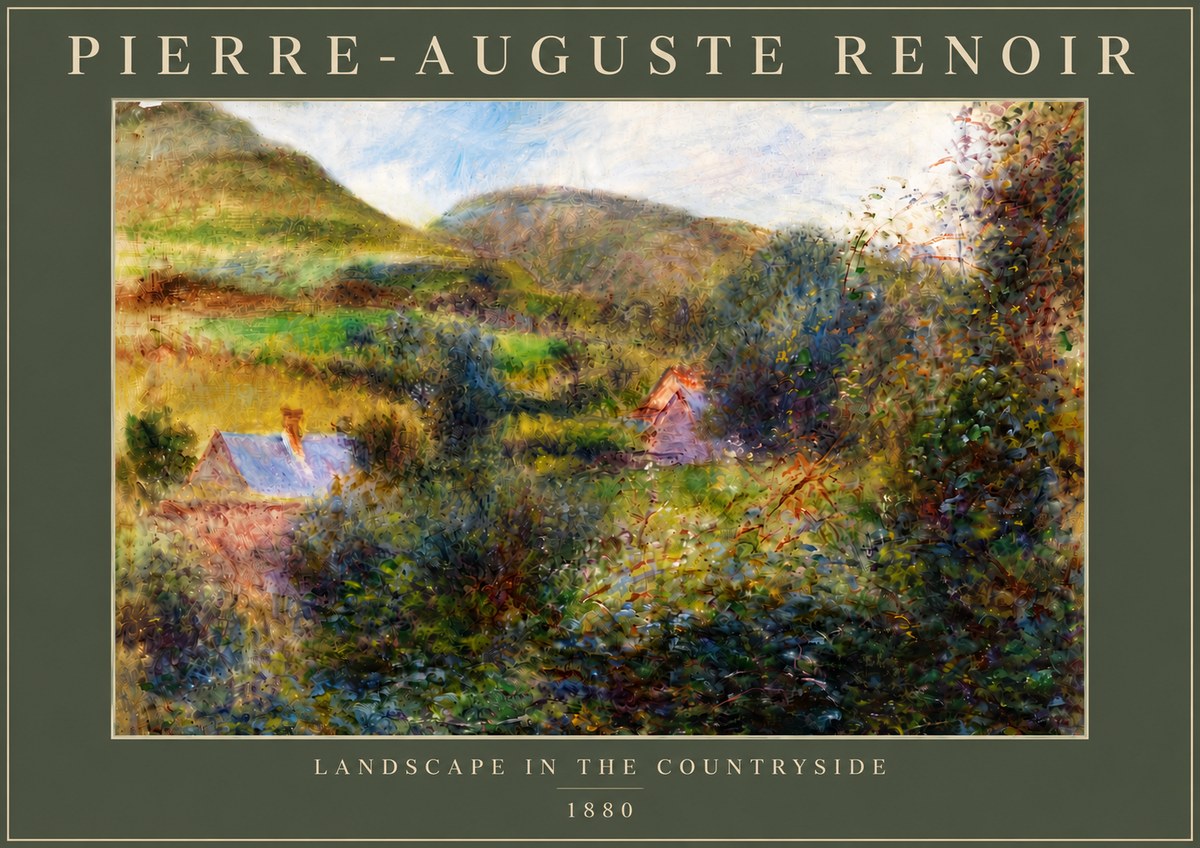 Renoir Landscape in the Countryside No6 - Plakát