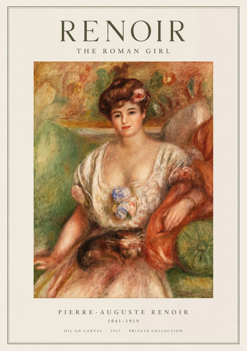 Renoir The Roman Girl No1 - Plakát