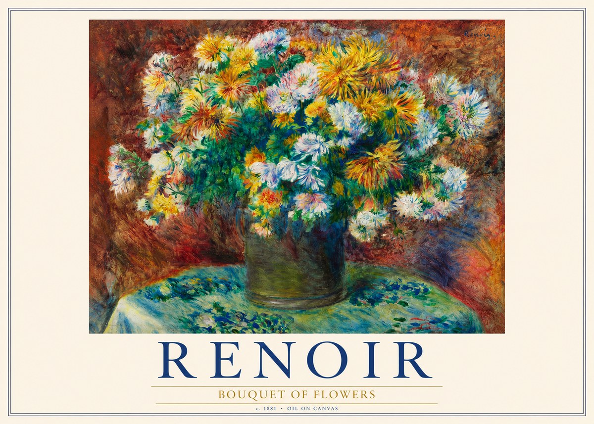 Renoir Bouquet of Flowers IV No3 - Plakát