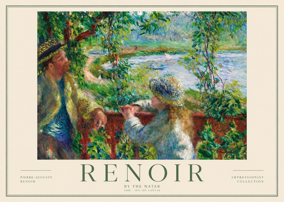 Renoir By the Water No2 - Plakát
