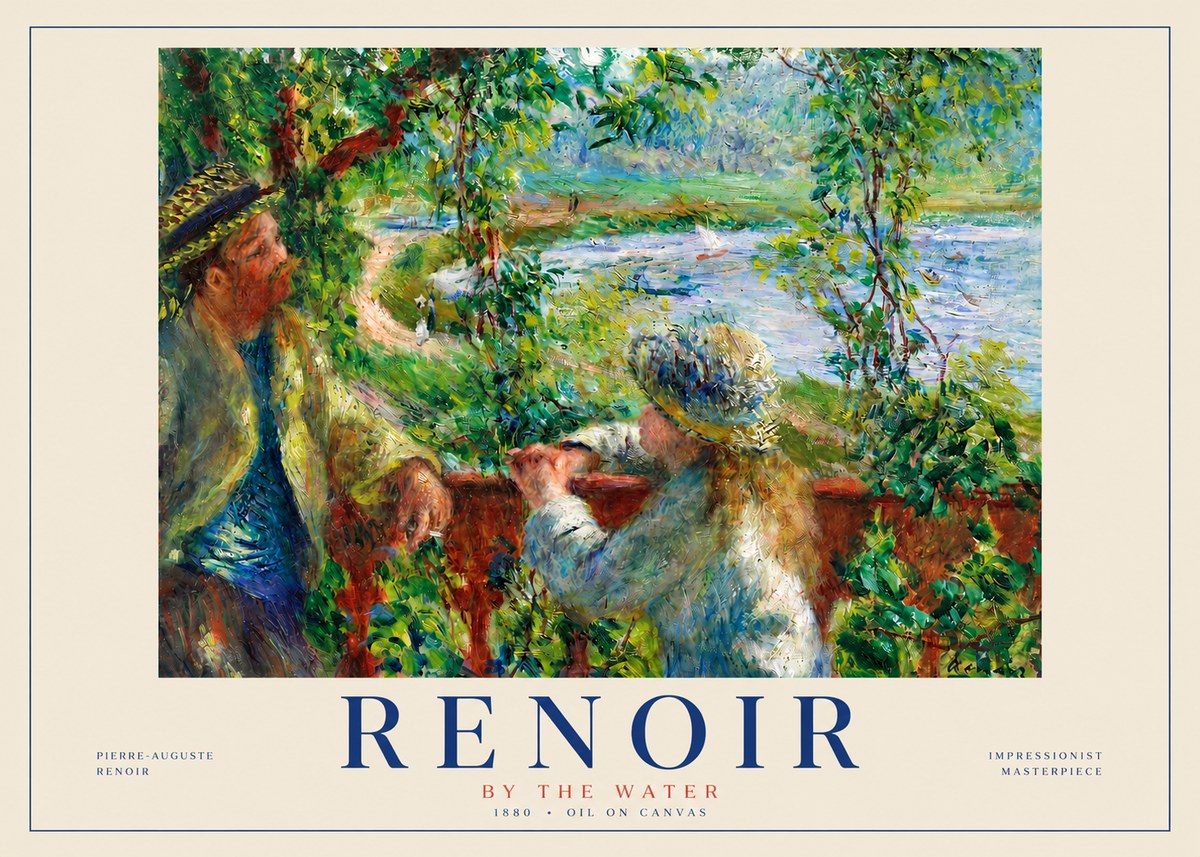 Renoir By the Water No3 - Plakát