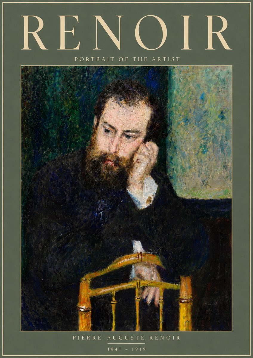 Renoir Portrait of the Artist No4 - Plakát
