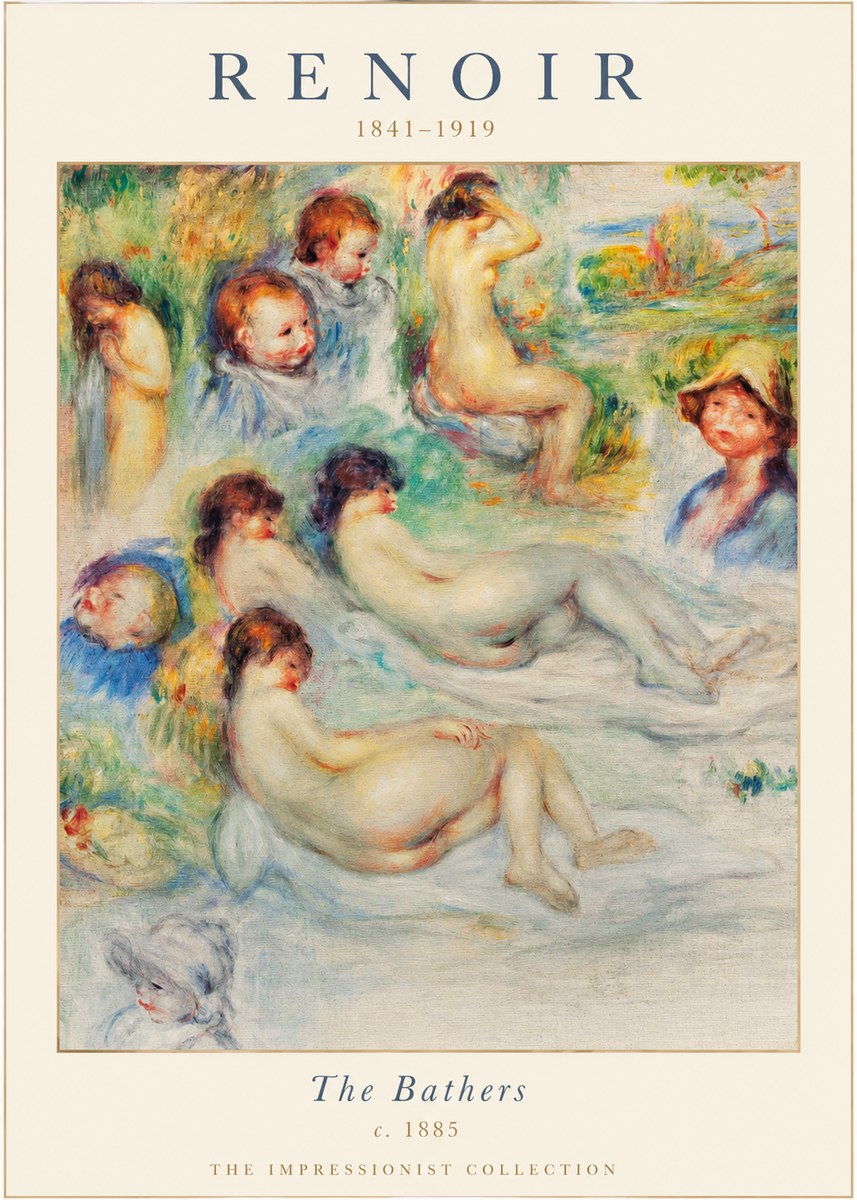 Renoir The Bathers II No1 - Plakát