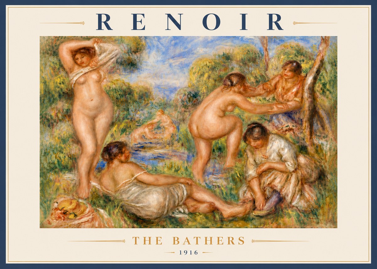 Renoir The Bathers No6 - Plakát