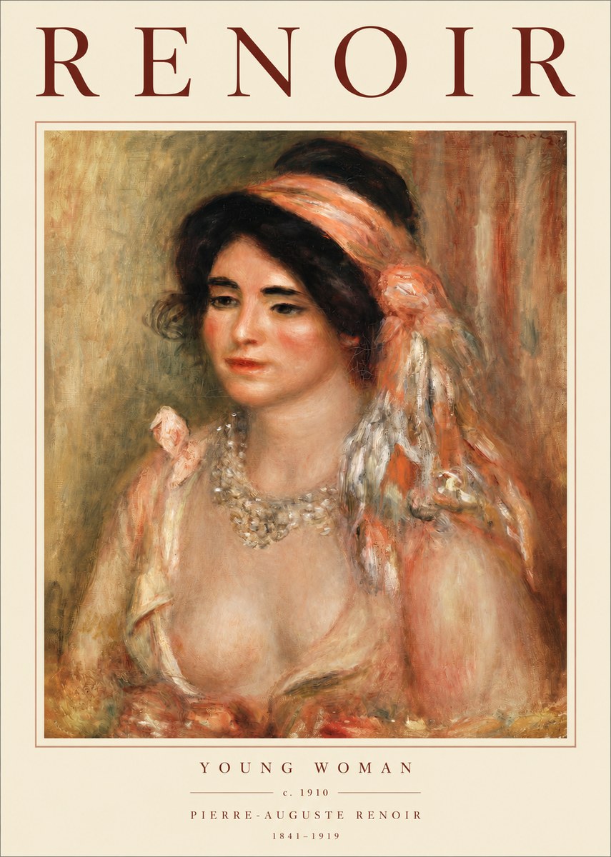 Renoir Half-length Woman No3 - Plakát