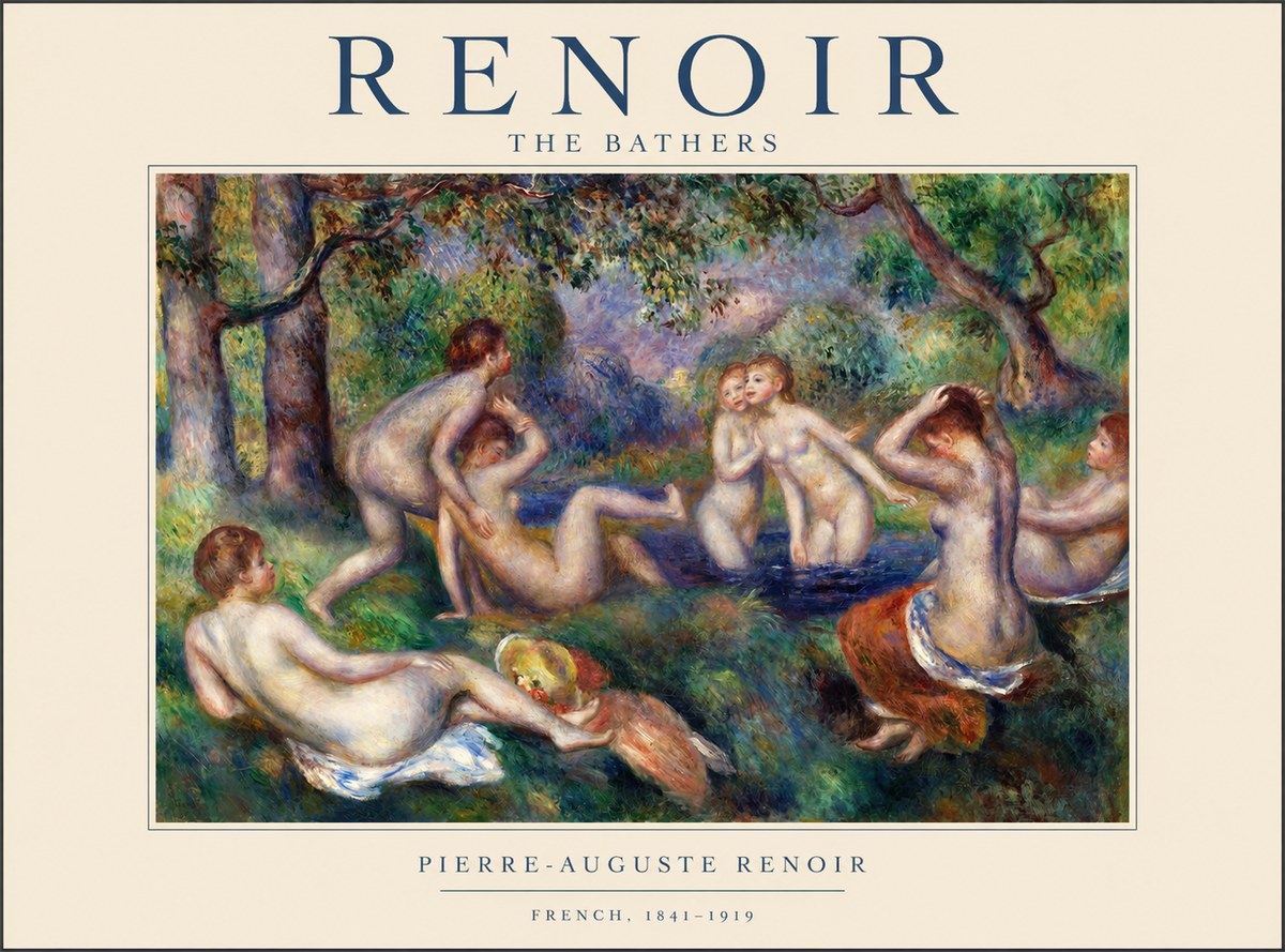Renoir The Bathers IV No1 - Plakát