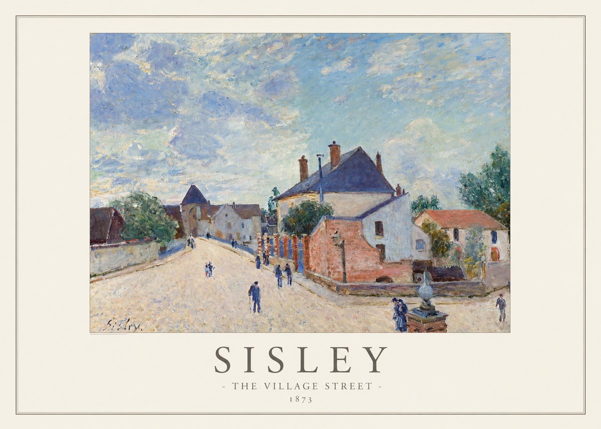 Sisley The Village Street No1 - Plakát
