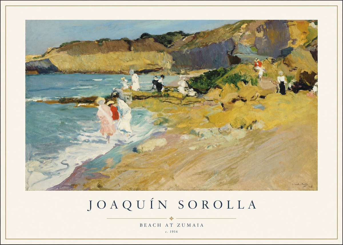 Sorolla Beach at Zumaia No1 - Plakát