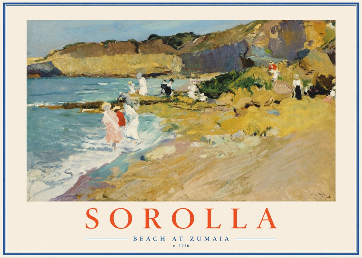 Sorolla Beach at Zumaia No2 - Plakát