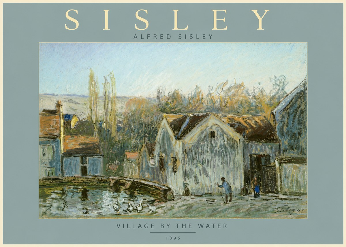 Sisley Village by the Water No2 - Plakát