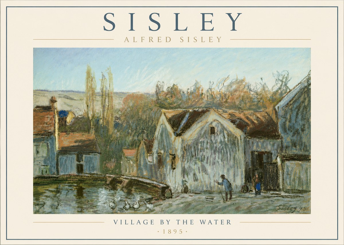 Sisley Village by the Water No6 - Plakát