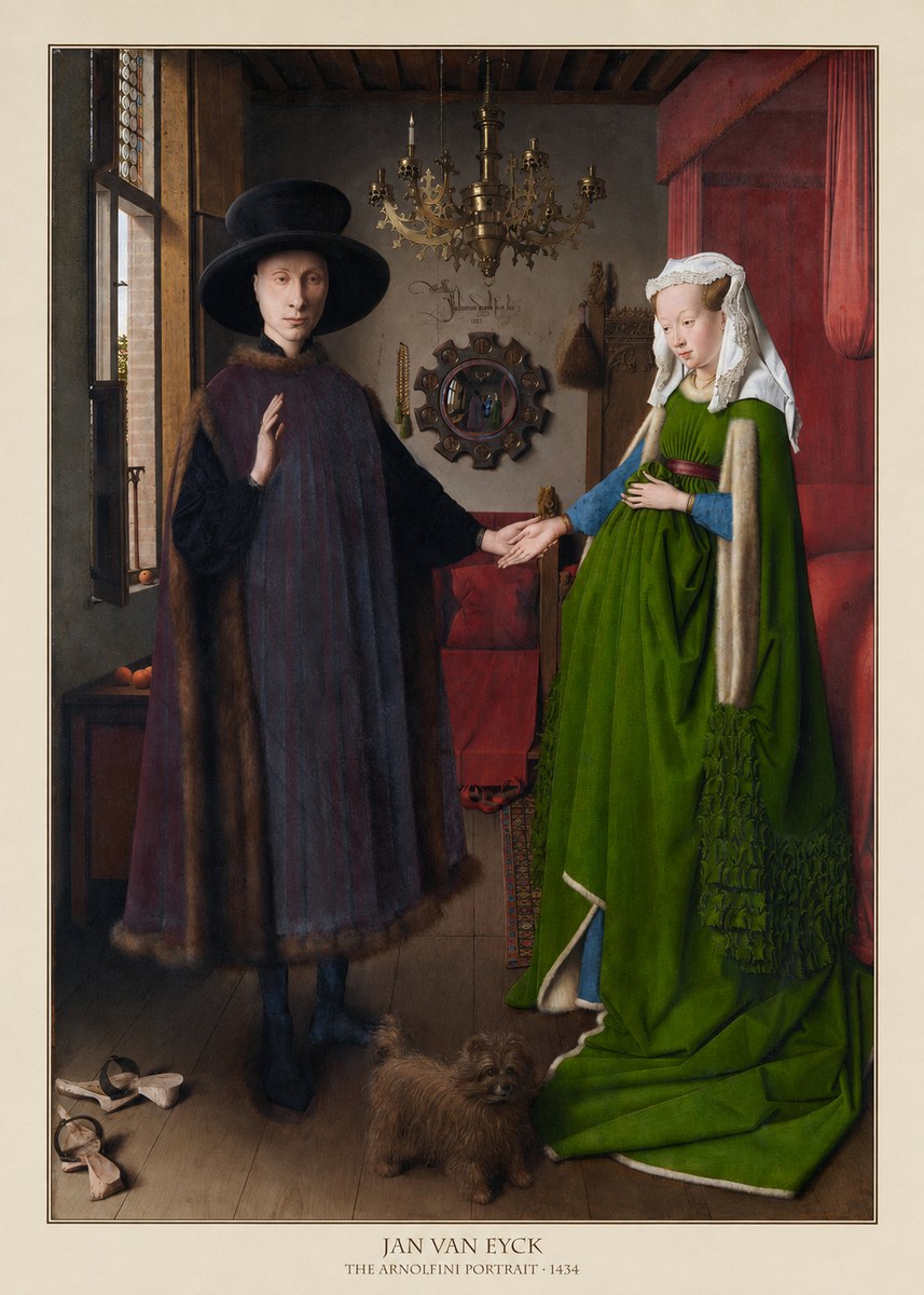 Jan van Eyck The Arnolfini Portrait VI No6 - Plakát