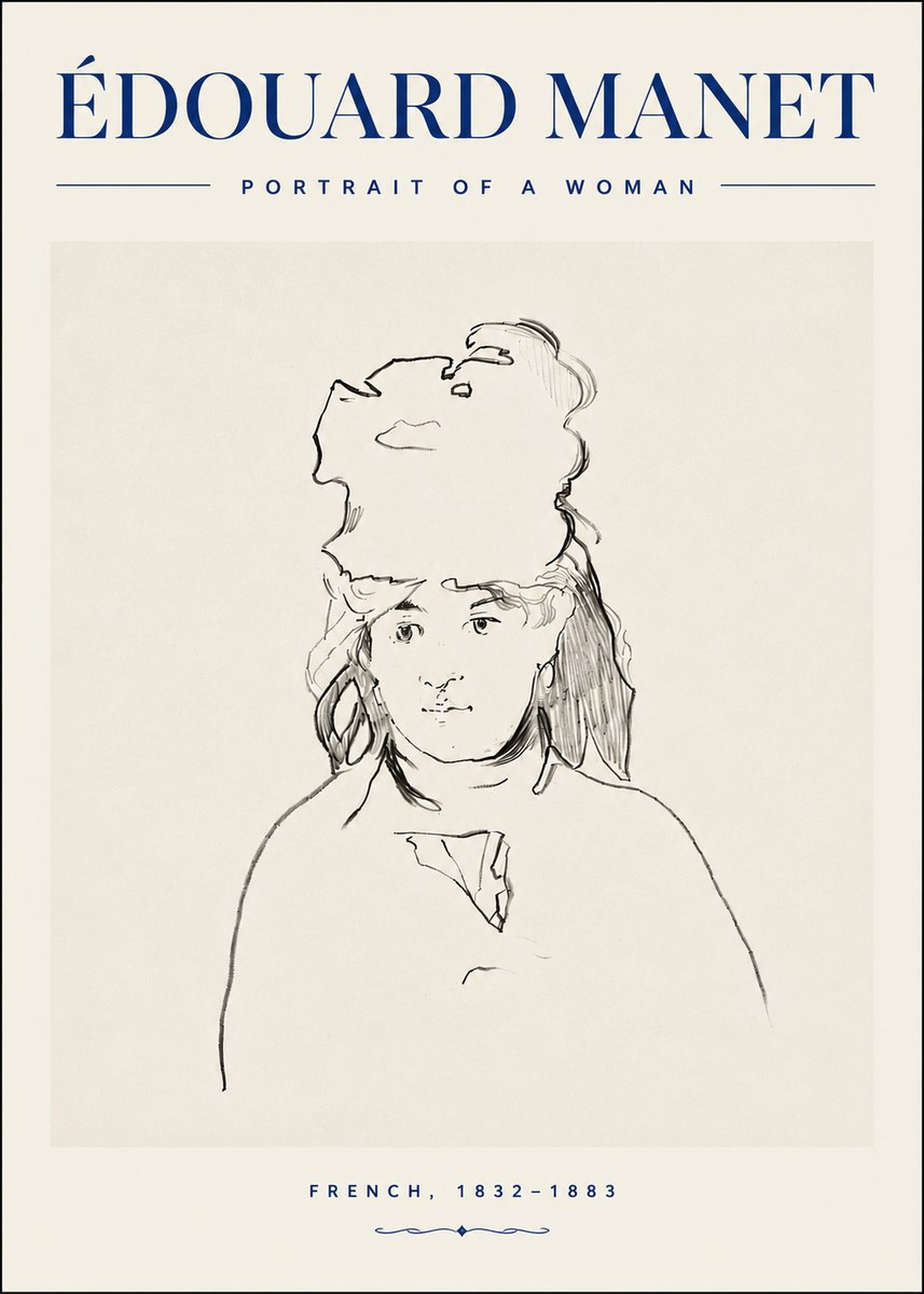 Édouard Manet Portrait of a Woman No4 - Plakát