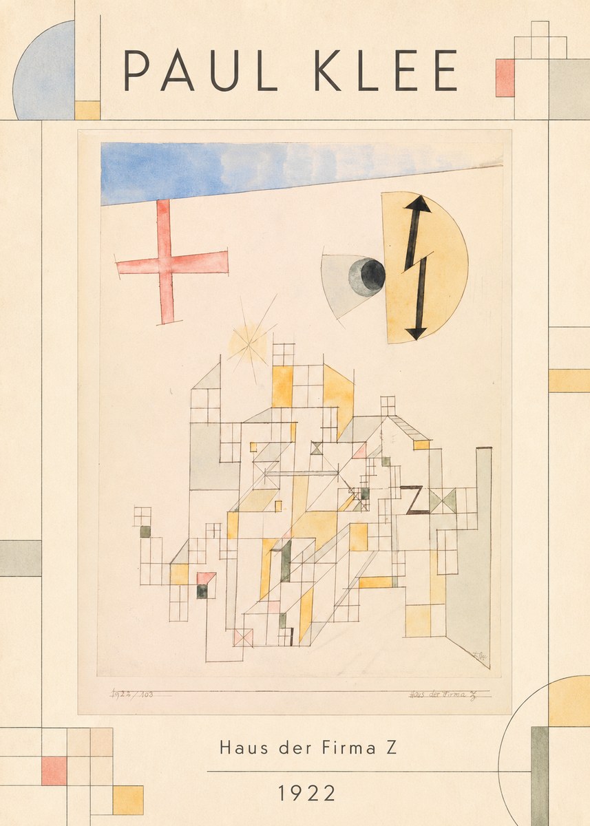 Paul Klee Haus Der Firma Z No1 - Plakát