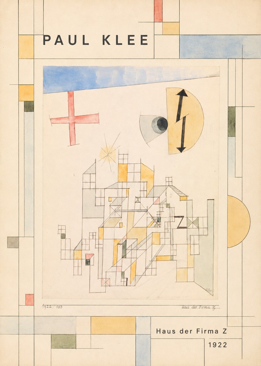 Paul Klee Haus Der Firma Z No2 - Plakát