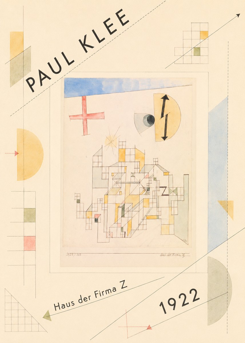 Paul Klee Haus Der Firma Z No3 - Plakát