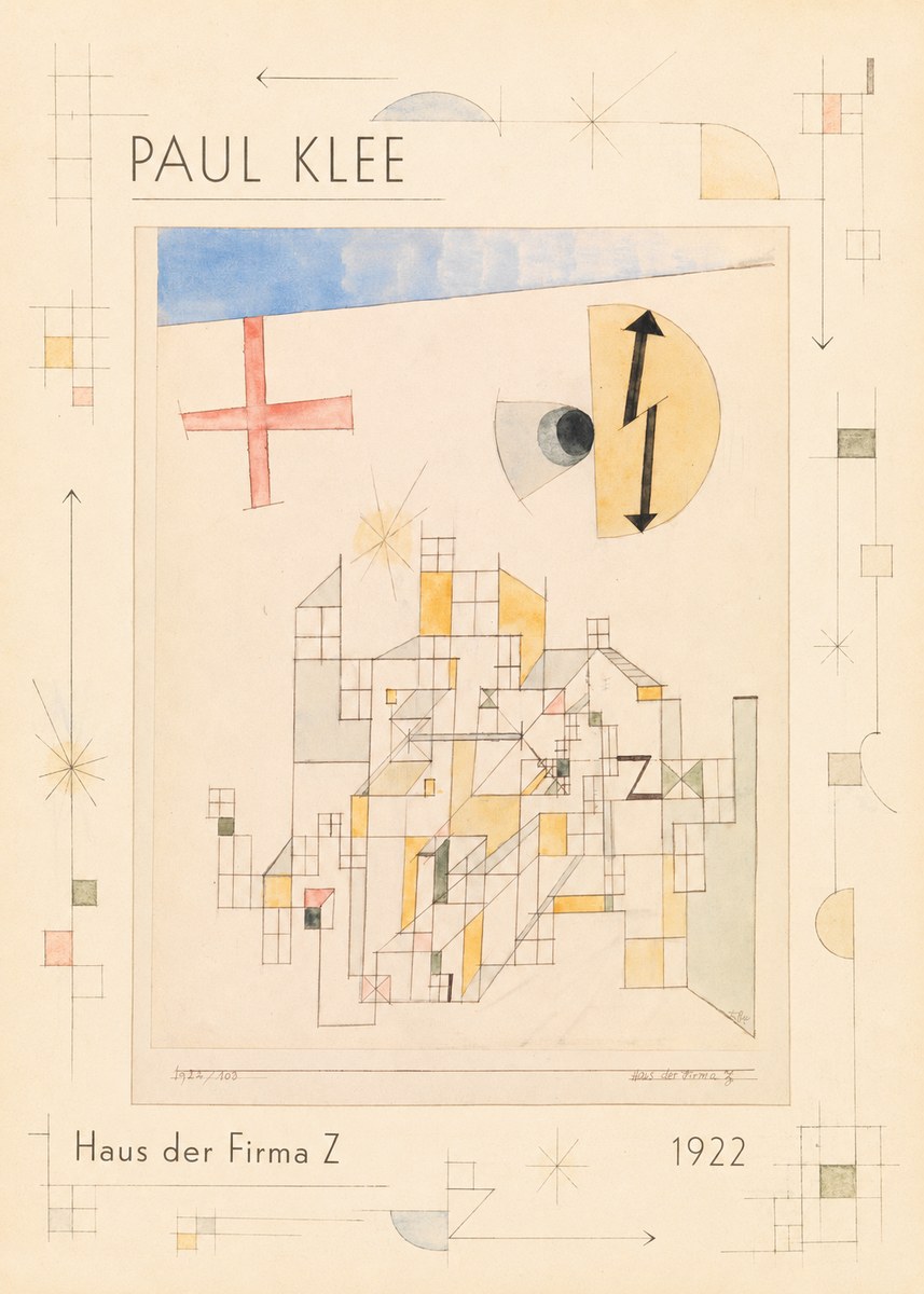 Paul Klee Haus Der Firma Z No5 - Plakát