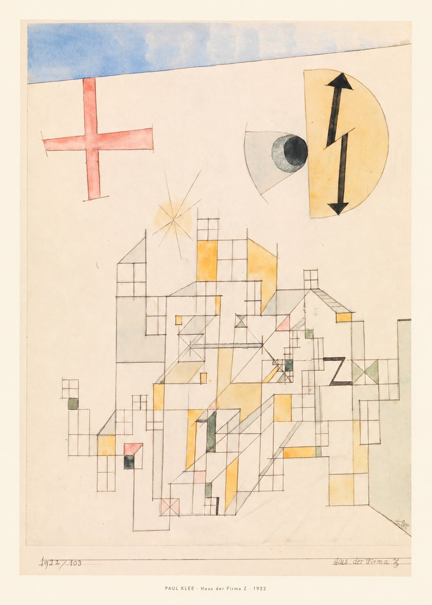 Paul Klee Haus Der Firma Z No6 - Plakát