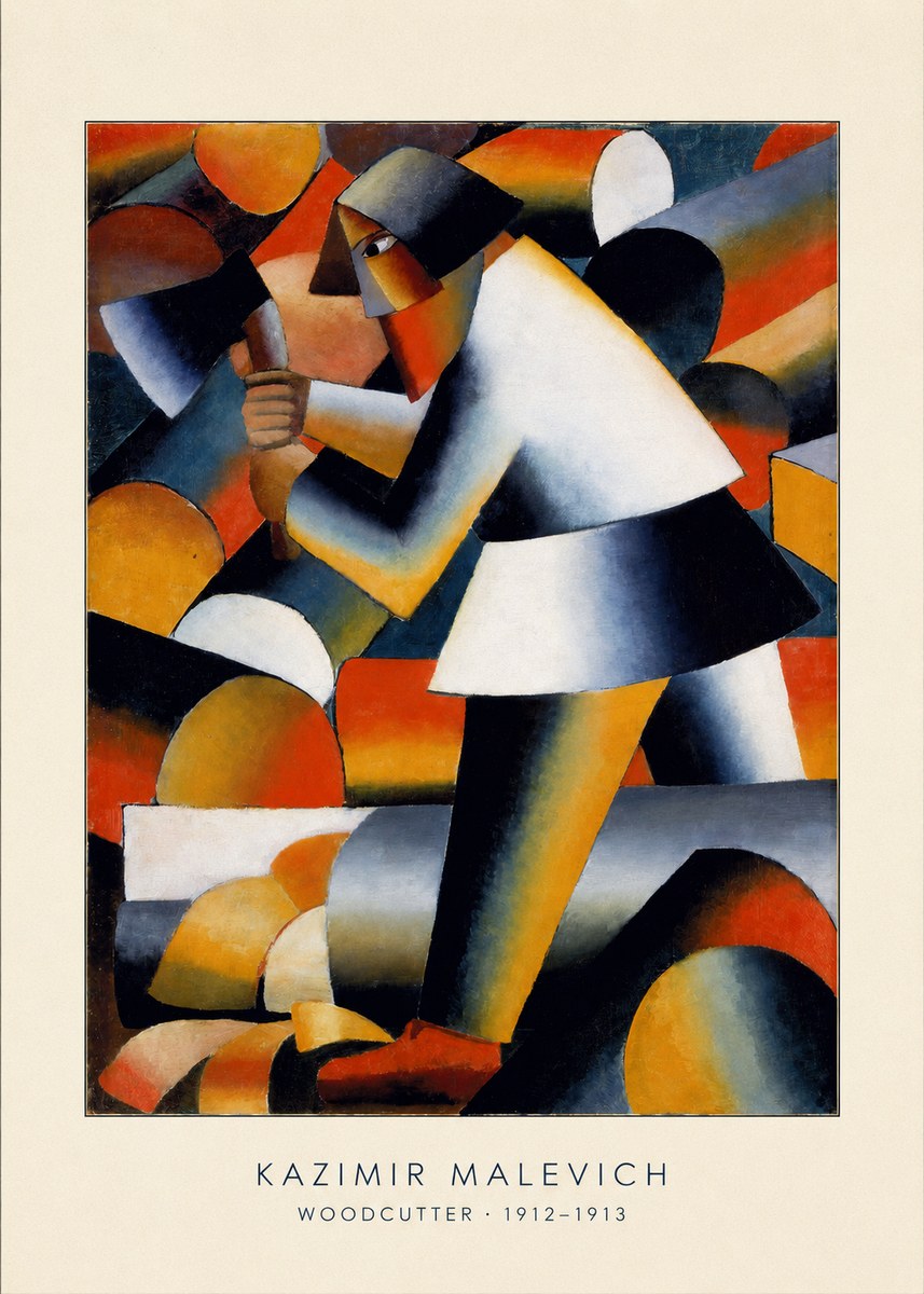Kazimir Malevich Woodcutter No4 - Plakát
