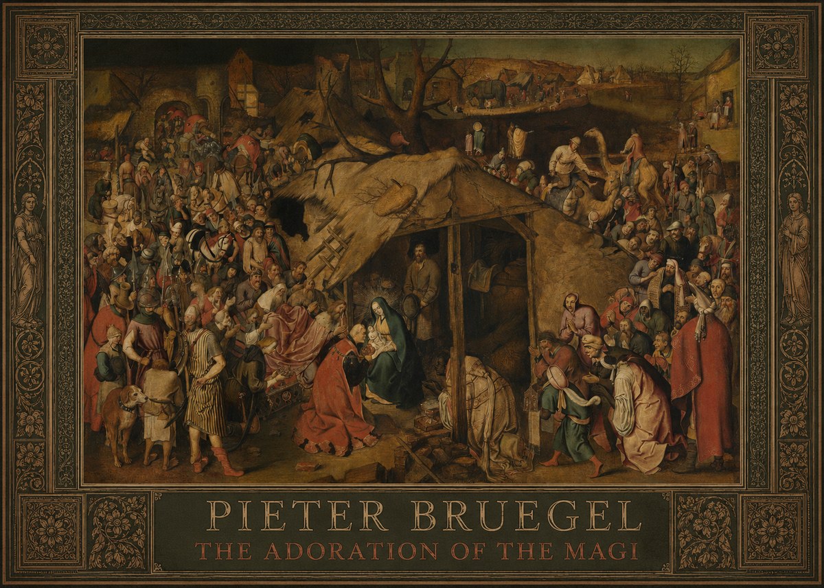 Pieter Bruegel The Adoration of the Magi No1 - Plakát