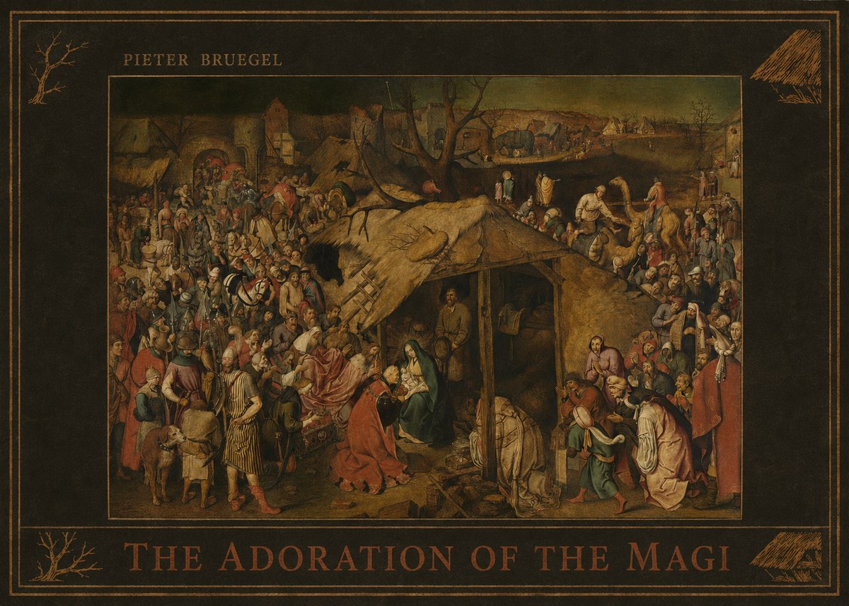 Pieter Bruegel The Adoration of the Magi No2 - Plakát