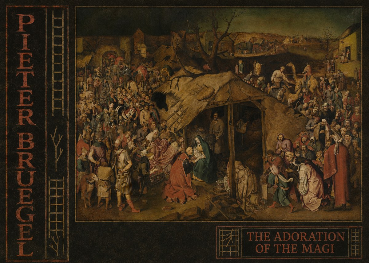 Pieter Bruegel The Adoration of the Magi No3 - Plakát