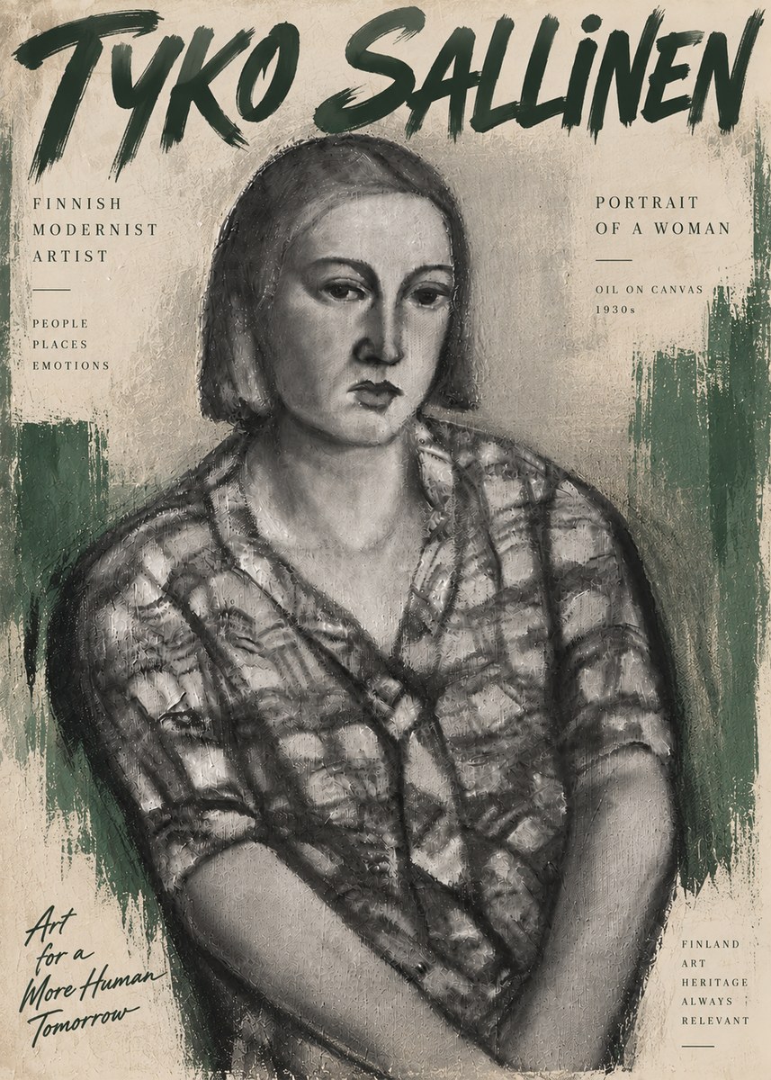 Tyko Sallinen Portrait of a Woman I No6 - Plakát