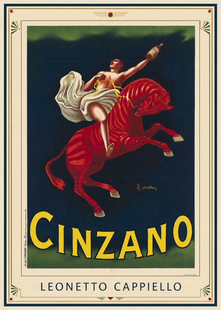 Leonetto Cappiello Cinzano No1 - Plakát