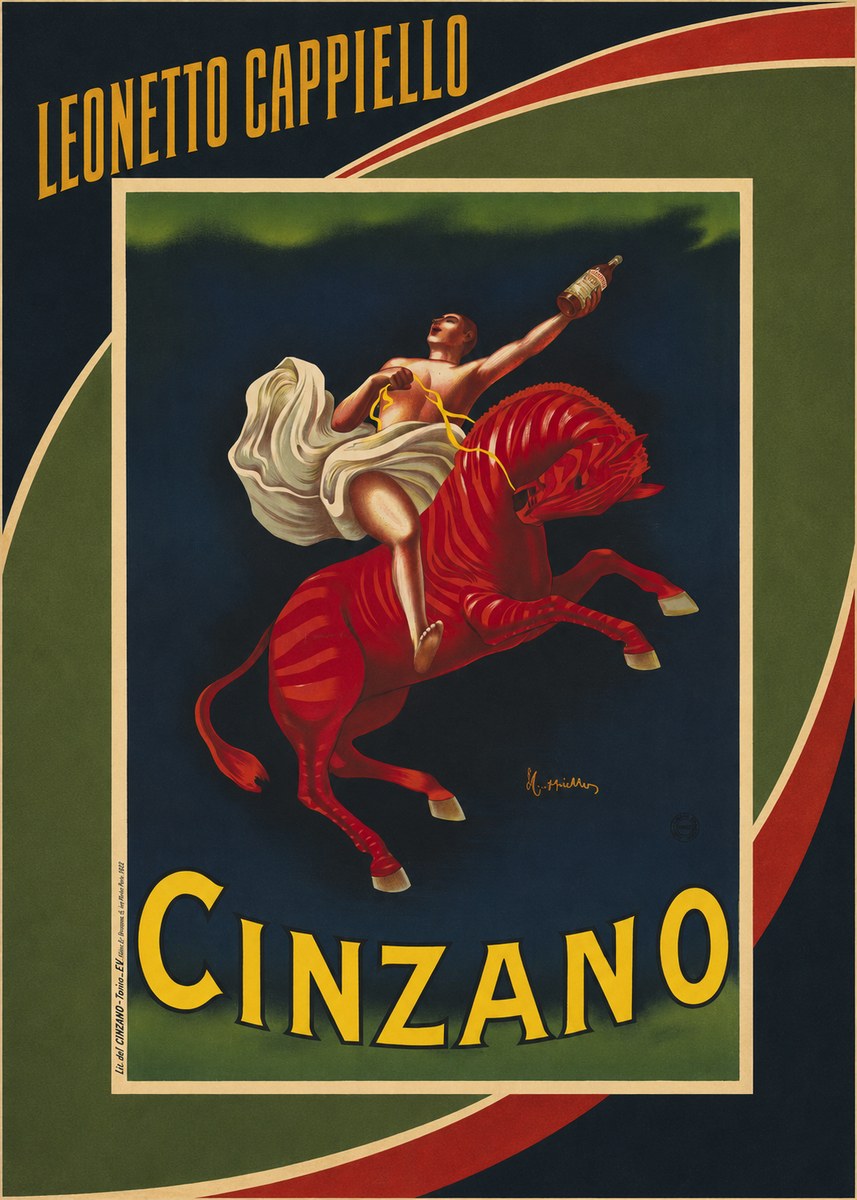 Leonetto Cappiello Cinzano No3 - Plakát