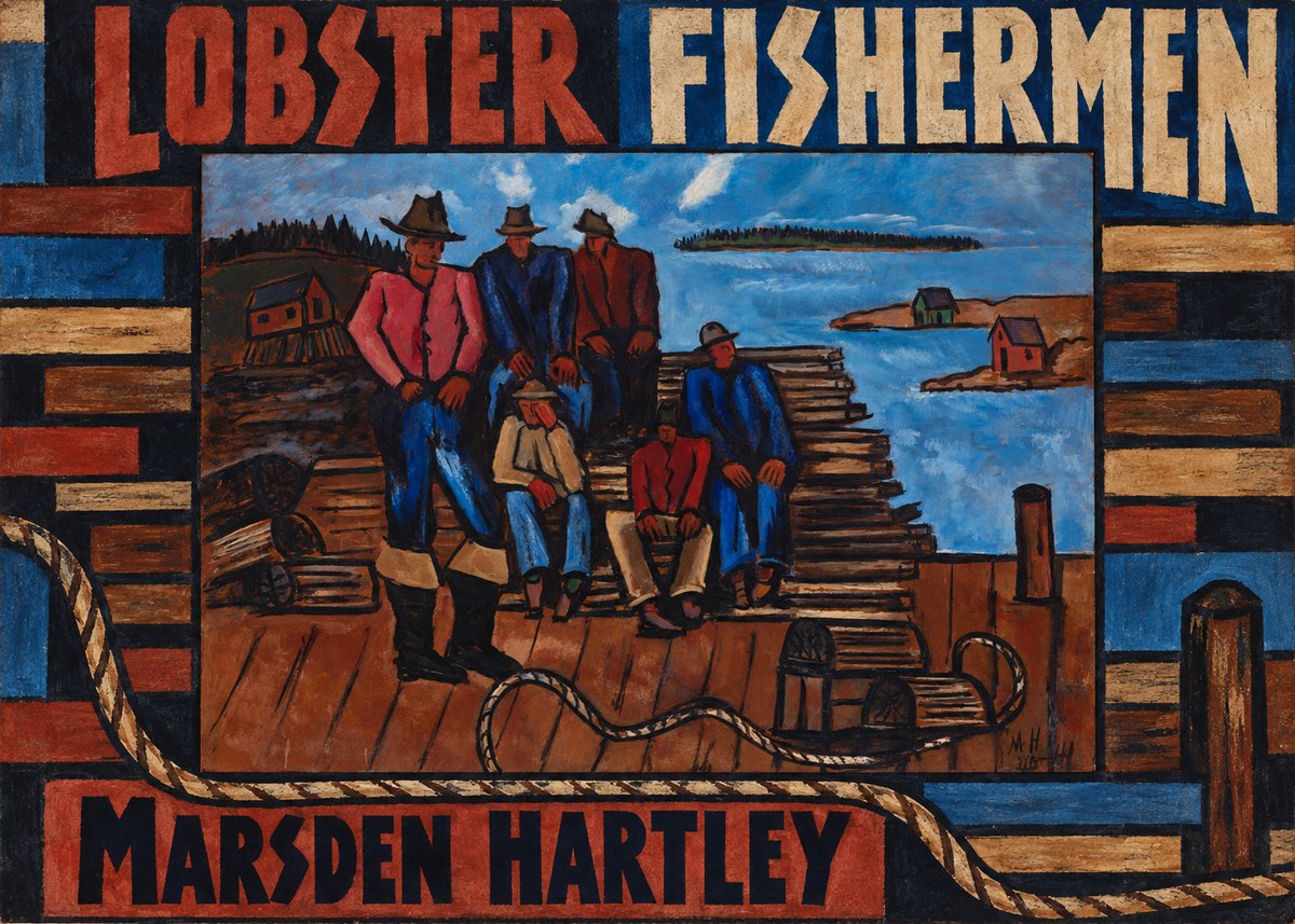 Marsden Hartley Lobster Fishermen II No3 - Plakát