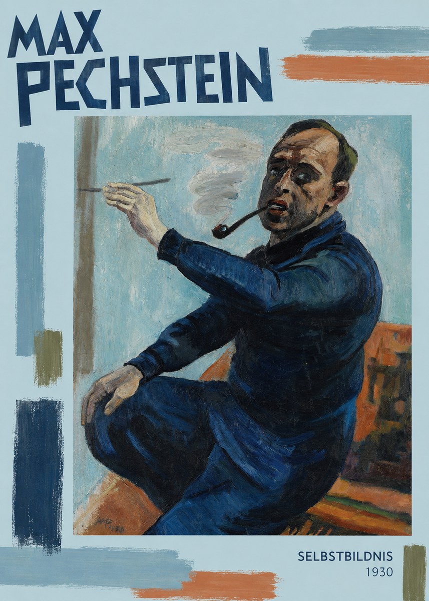 Max Pechstein Selbstbildnis No3 - Plakát