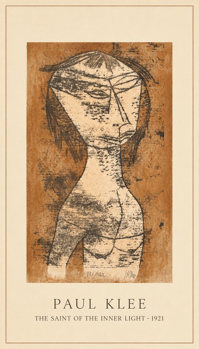 Paul Klee The Saint of the Inner Light No2 - Plakát
